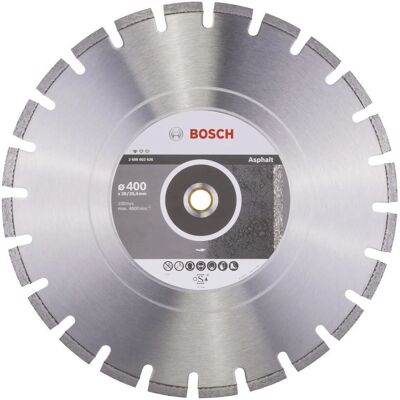 Disco diamante Bosch - 400mm - Taglio asfalto Disco diamante Bosch - 400mm - Taglio asfalto