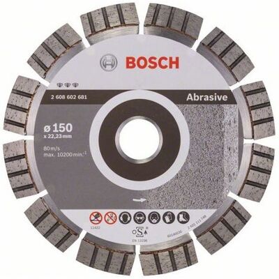 Bosch 2608602681 Diamantscheibe - 150mm, Weiches Material, Schnelle Schnitte Bosch 2608602681 Diamantscheibe - 150mm, Weiches Material, Schnelle Schnitte