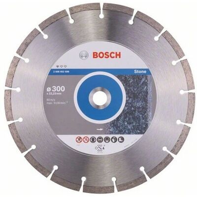 Bosch 2608602698 Disque diamanté - Pierre - 300mm - Publicité Bosch 2608602698 Disque diamanté - Pierre - 300mm - Publicité
