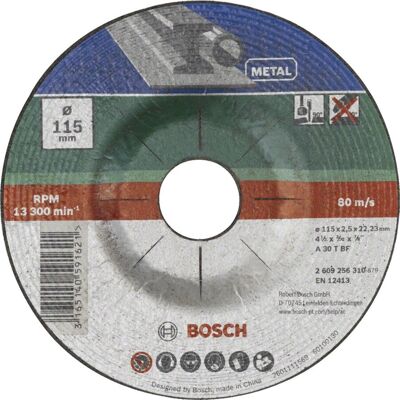 Bosch 2609256311 Disque de coupe - Métal, 125mm Ø x 2,5mm - Publicité Bosch 2609256311 Disque de coupe - Métal, 125mm Ø x 2,5mm - Publicité