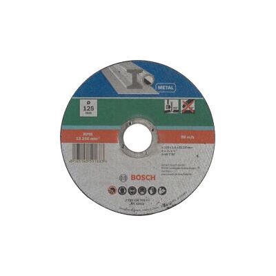 Bosch Metalltrennscheibe - 125x22,23mm, 1,6mm - Sicherheitsstandard EN 12413 Bosch Metalltrennscheibe - 125x22,23mm, 1,6mm - Sicherheitsstandard EN 12413