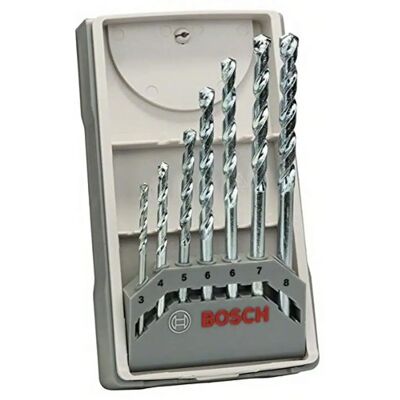 Bosch CYL-1 Mauerwerksbohrer-Set - 3-8 mm, 7-teilig Bosch CYL-1 Mauerwerksbohrer-Set - 3-8 mm, 7-teilig