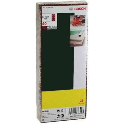 Bosch 2607017099 Papier abrasif orbitale perforé - 25 pièces - Publicité Bosch 2607017099 Papier abrasif orbitale perforé - 25 pièces - Publicité