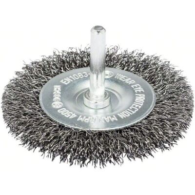 Brosse Bosch pour perceuse 50mm - Acier, Fil Ondulé - Nettoyage Léger - Publicité Brosse Bosch pour perceuse 50mm - Acier, Fil Ondulé - Nettoyage Léger - Publicité