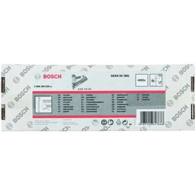 Bosch Model 64-34 Verzinkte Afwerking Nagels - 38mm - 4000 Stuks Bosch Model 64-34 Verzinkte Afwerking Nagels - 38mm - 4000 Stuks
