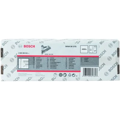 Clavos galvanizados Bosch 57mm - Pack de 4000 Clavos galvanizados Bosch 57mm - Pack de 4000
