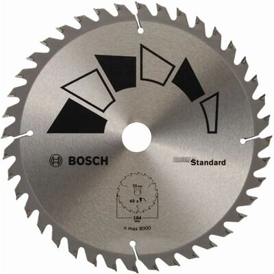 Bosch 2609256B56 Hartmetall Kreissägeblatt - 184mm, 40 Zähne Bosch 2609256B56 Hartmetall Kreissägeblatt - 184mm, 40 Zähne