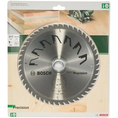 Bosch Präzisionskreissägeblatt - Langlebige Hartmetallzähne, 210x30mm Bosch Präzisionskreissägeblatt - Langlebige Hartmetallzähne, 210x30mm