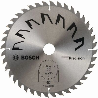 Bosch Kompakte Kreissägeblatt - 254mm, 40 Zähne - Präzision Bosch Kompakte Kreissägeblatt - 254mm, 40 Zähne - Präzision