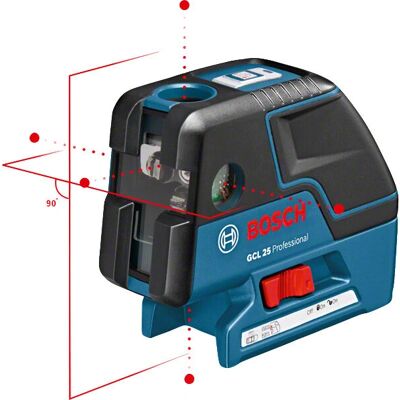 Bosch GCL 25 Professionale - Livella laser con croce e cinque punti Bosch GCL 25 Professionale - Livella laser con croce e cinque punti