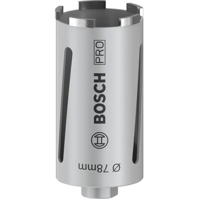 Bosch Diamond Core Drill Bit G 1/2 - 78mm, 150mm - Dry Masonry Bosch Diamond Core Drill Bit G 1/2 - 78mm, 150mm - Dry Masonry