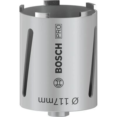 Bosch Diamond Core Drill Bit - 117mm, 150mm, G 1/2, 6 Segments Bosch Diamond Core Drill Bit - 117mm, 150mm, G 1/2, 6 Segments