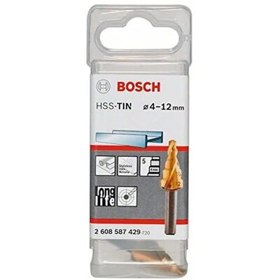 Bosch Zubehör 2608587429 HSS Stufenbohrer 4-12mm - Bohrwerkzeug Bosch Zubehör 2608587429 HSS Stufenbohrer 4-12mm - Bohrwerkzeug