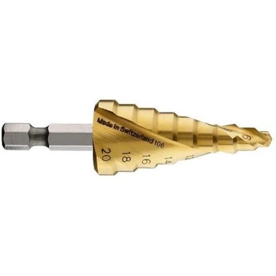 Bosch Stufenbohrer - 4-20mm, HSS-TiN, 70,5mm Bosch Stufenbohrer - 4-20mm, HSS-TiN, 70,5mm