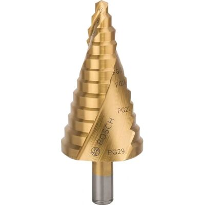 Bosch Stufenbohrer 6-37mm TiN - Metall, Kunststoff, Stahl Bosch Stufenbohrer 6-37mm TiN - Metall, Kunststoff, Stahl