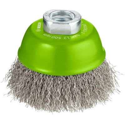 Bosch Stainless Wire Cup Brush - Stainless Steel - Medium Abrasion Bosch Stainless Wire Cup Brush - Stainless Steel - Medium Abrasion