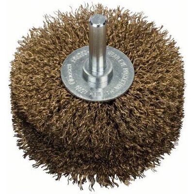 Bosch Wire Brush 80mm Brass Coated - Fine Surface Finish Bosch Wire Brush 80mm Brass Coated - Fine Surface Finish