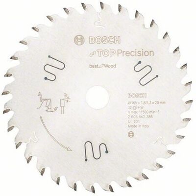 Bosch 2608642386 Pyörösahanterä 165mm - Puu, MicroteQ, ATB, 32T Bosch 2608642386 Pyörösahanterä 165mm - Puu, MicroteQ, ATB, 32T