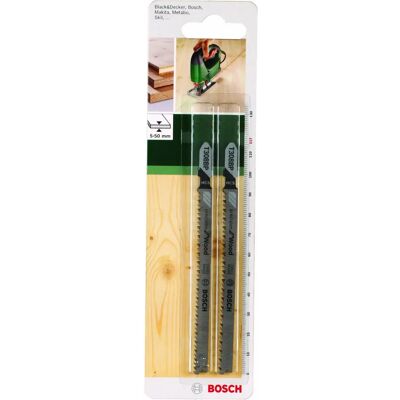 Bosch Modèle T 308 BP - Lame de scie sauteuse à dents fines pour bois - Publicité Bosch Modèle T 308 BP - Lame de scie sauteuse à dents fines pour bois - Publicité