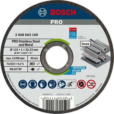 Bosch Modell WA 60 T BF Edelstahl Trennscheibe - 115mm Bosch Modell WA 60 T BF Edelstahl Trennscheibe - 115mm