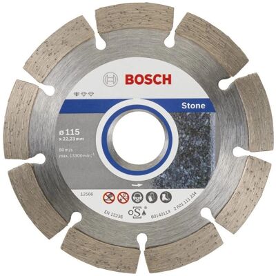 Bosch Diamantschneidscheibe - 115mm, 22,23mm, 10er-Pack - Stein Bosch Diamantschneidscheibe - 115mm, 22,23mm, 10er-Pack - Stein