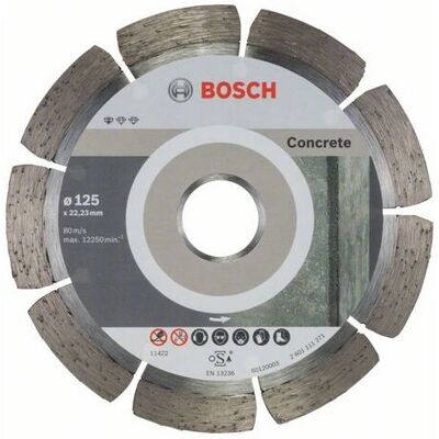 Bosch 2608603240 Diamanttrennscheibe - Beton - 125mm Bosch 2608603240 Diamanttrennscheibe - Beton - 125mm
