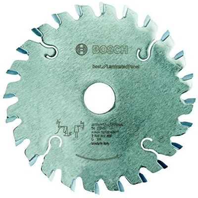 Bosch Kreissägeblatt - 125mm, 24 Zähne, für laminiertes Paneel Bosch Kreissägeblatt - 125mm, 24 Zähne, für laminiertes Paneel