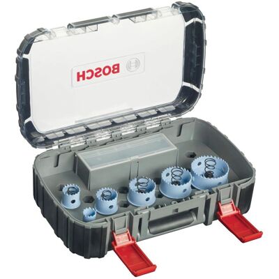 Bosch Professional Sheet Metal Hole Saw Set - 9 Pieces, 22-64mm Bosch Professional Sheet Metal Hole Saw Set - 9 Pieces, 22-64mm