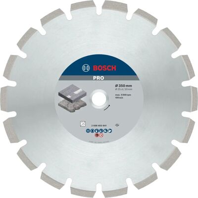 Bosch Modelo 2608603641 Disco de Corte de Diamante para Asfalto Bosch Modelo 2608603641 Disco de Corte de Diamante para Asfalto