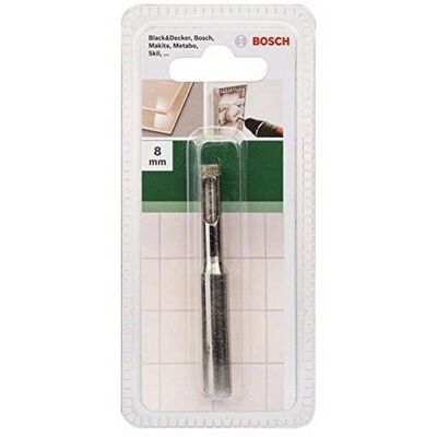 Punta diamante Bosch 8mm - Perforatore a umido per piastrelle Punta diamante Bosch 8mm - Perforatore a umido per piastrelle