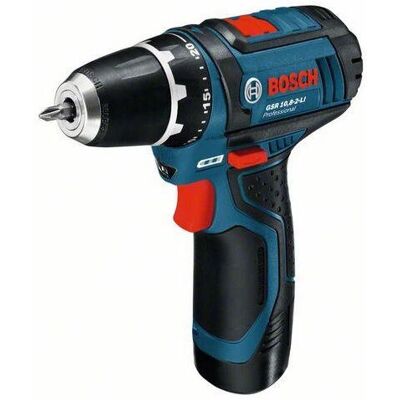 Bosch GSR 10,8-2-LI Parafusadeira sem fio - 2 velocidades, 30 Nm - Preto, Azul, Vermelho Bosch GSR 10,8-2-LI Parafusadeira sem fio - 2 velocidades, 30 Nm - Preto, Azul, Vermelho
