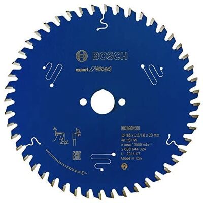 Bosch 165x20x2,6mm Cirkel sågblad - Trä Bosch 165x20x2,6mm Cirkel sågblad - Trä