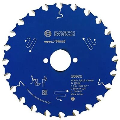 Bosch Modell 2608644025 Cirkelremsa - 24 tänder - 165mm Bosch Modell 2608644025 Cirkelremsa - 24 tänder - 165mm