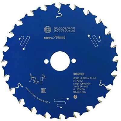 Bosch Modelo 2608644032 Hoja de sierra circular Microteq - 180mm, 24 dientes - Madera Bosch Modelo 2608644032 Hoja de sierra circular Microteq - 180mm, 24 dientes - Madera