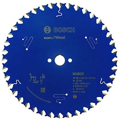 Bosch 2608644036 Kreissägeblatt - 40 Zähne, 184mm Bosch 2608644036 Kreissägeblatt - 40 Zähne, 184mm