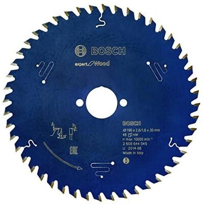 Bosch 2608644049 Kreissägeblatt - 48 Zähne - 190mm Bosch 2608644049 Kreissägeblatt - 48 Zähne - 190mm