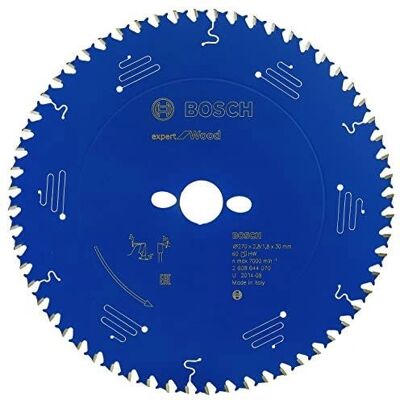 Bosch 2608644070 Lame de scie circulaire - 60 Dents - 27cm - Bois - Publicité Bosch 2608644070 Lame de scie circulaire - 60 Dents - 27cm - Bois - Publicité