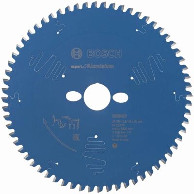 Bosch Expert for Aluminium - Circular Saw Blade - 216mm - 64 Teeth - Blue Bosch Expert for Aluminium - Circular Saw Blade - 216mm - 64 Teeth - Blue