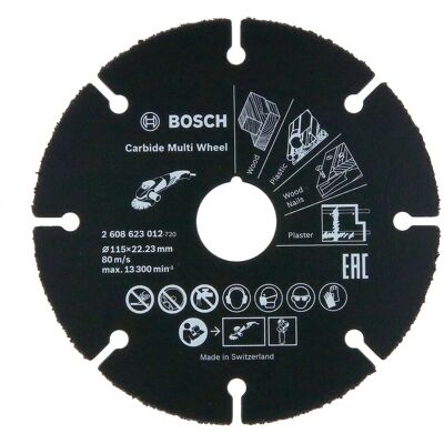 Bosch Modello Carbide Multi Wheel - Disco di taglio per materiali morbidi Bosch Modello Carbide Multi Wheel - Disco di taglio per materiali morbidi