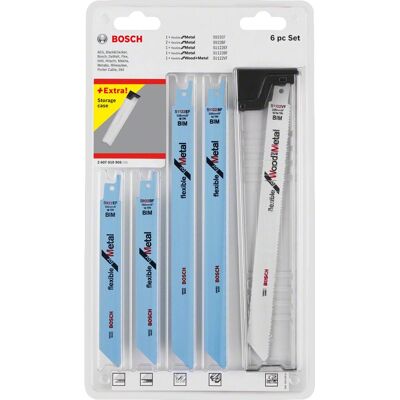 Bosch 2607010906 Jigsaw Blades - 6 pcs for Wood/Metal Bosch 2607010906 Jigsaw Blades - 6 pcs for Wood/Metal