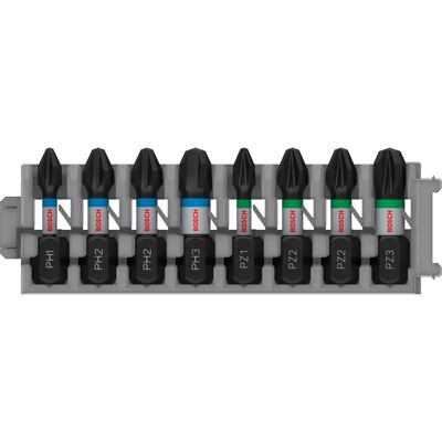 Bosch Impact Skruetrækker Bits Sæt, 8 stk, 25 mm Bosch Impact Skruetrækker Bits Sæt, 8 stk, 25 mm