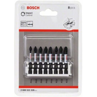 Bosch Impact Control Bits - 8 Stück, Impact-System, 50mm Bosch Impact Control Bits - 8 Stück, Impact-System, 50mm