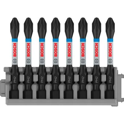 Bosch Impact Control Phillips Skruetrækker Bits Sæt - 8 stk Bosch Impact Control Phillips Skruetrækker Bits Sæt - 8 stk