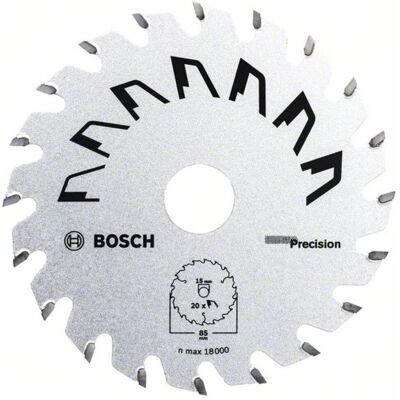 Bosch 2609256D81 Cirkel sågblad - Carbide, 85mm, 20T Bosch 2609256D81 Cirkel sågblad - Carbide, 85mm, 20T