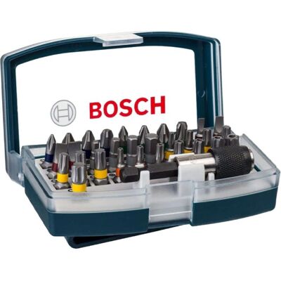 Bosch Skruvmejselbitsats - 32 delar - Silver Bosch Skruvmejselbitsats - 32 delar - Silver