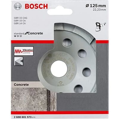 Bosch Rueda de copa de diamante - Alta eficiencia en lijado de concreto - 125mm Bosch Rueda de copa de diamante - Alta eficiencia en lijado de concreto - 125mm