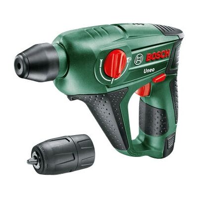 Bosch Uneo SDS-Quick-Batteridriven borrmaskin - 12 V - Svart/Grön - Borr- och tillbehörssats Bosch Uneo SDS-Quick-Batteridriven borrmaskin - 12 V - Svart/Grön - Borr- och tillbehörssats