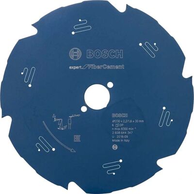 Accessoires Bosch Expert pour Fibrociment - Lame de scie circulaire 230mm, 6 dents - Publicité Accessoires Bosch Expert pour Fibrociment - Lame de scie circulaire 230mm, 6 dents - Publicité