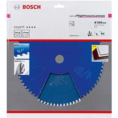 Hojal Microteq Hard de Bosch para Sierra Circular - Laminado a Alta Presión Hojal Microteq Hard de Bosch para Sierra Circular - Laminado a Alta Presión