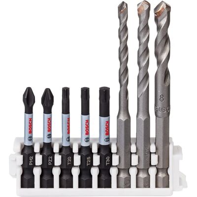Bosch Impact Control Bits & Trapano per piastrelle in ceramica - Set di punte Bosch Impact Control Bits & Trapano per piastrelle in ceramica - Set di punte